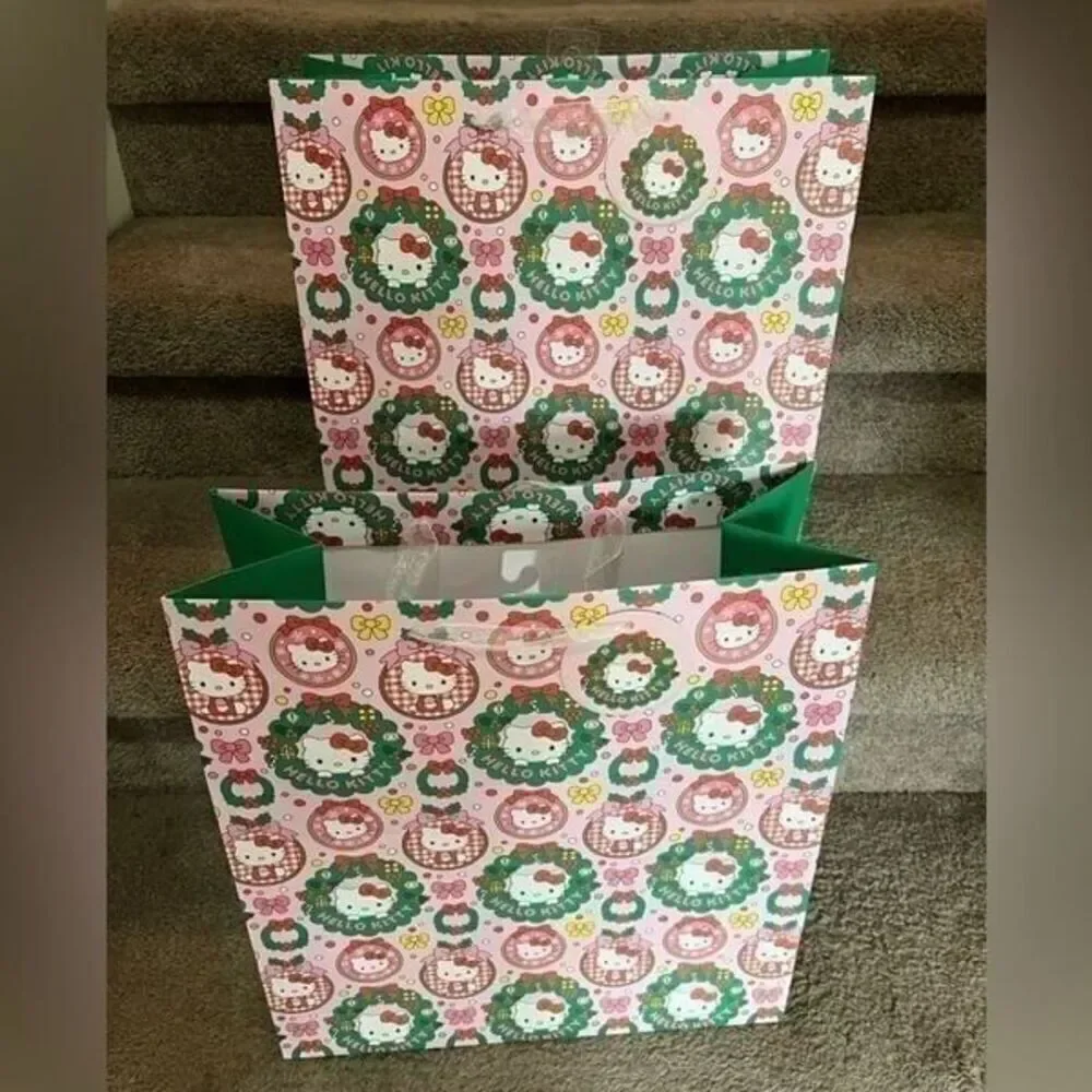 Hello Kitty Happy Holiday's Pink Wrapping Paper Set